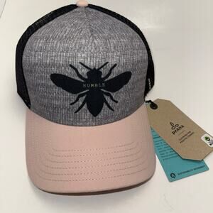 PrAna Journeyman Trucker Smoothie Bee Adjustable Hat, Bee Humble